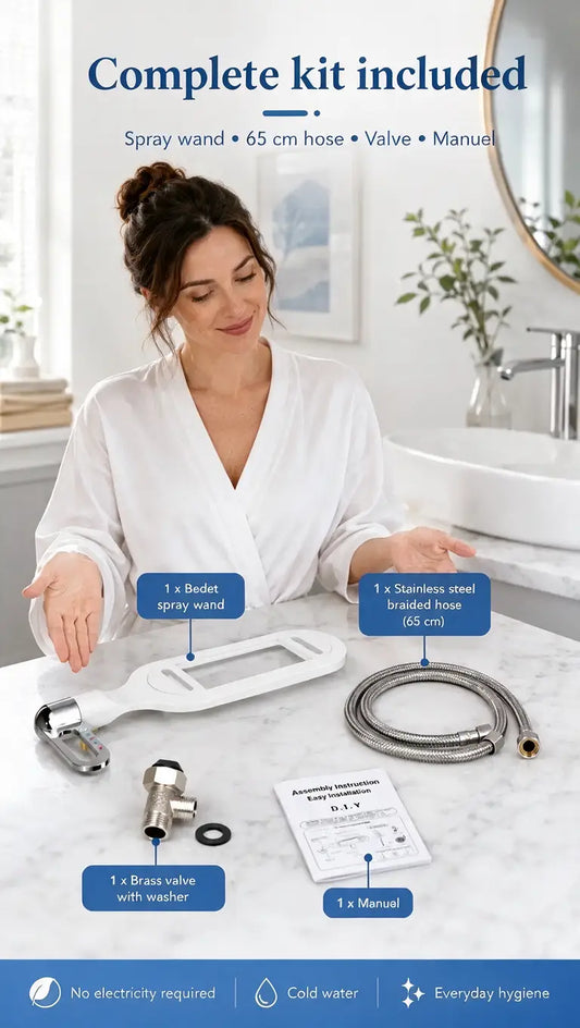 Adjustable bidet for the toilet